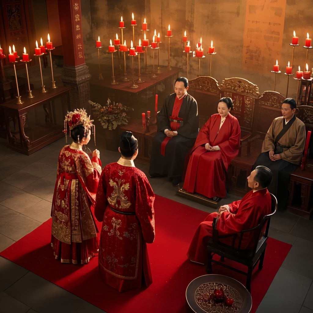 Ming Hanfu wedding traditions