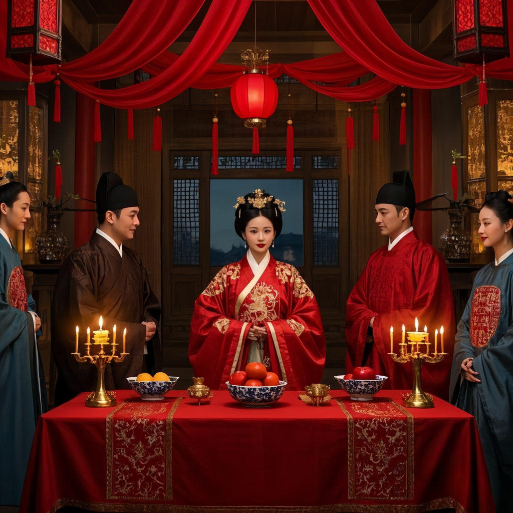 Ming Hanfu wedding traditions