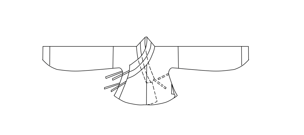 Only the perspective view, can fully display the structure of Hanfu, completely and perfectly present the form information of Hanfu.
A complete structural perspective view, is the most basic foundation for researching Hanfu forms.
