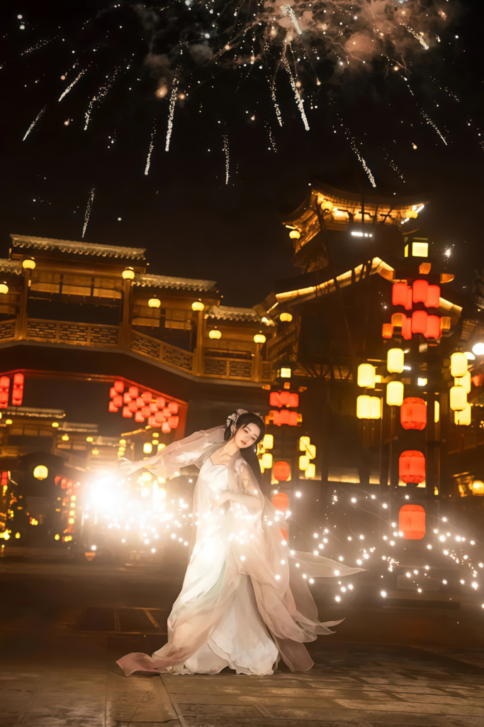 Hanfu trend,Shandong ancient sites, wearing Hanfu,