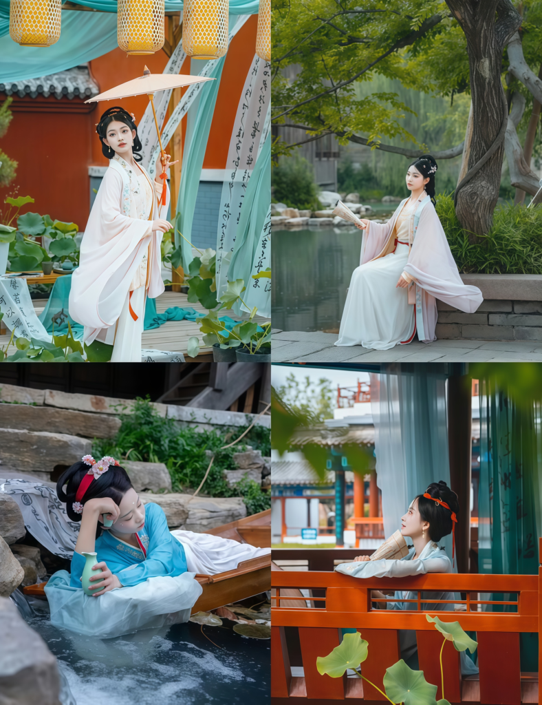 Hanfu trend,Shandong ancient sites, wearing Hanfu,