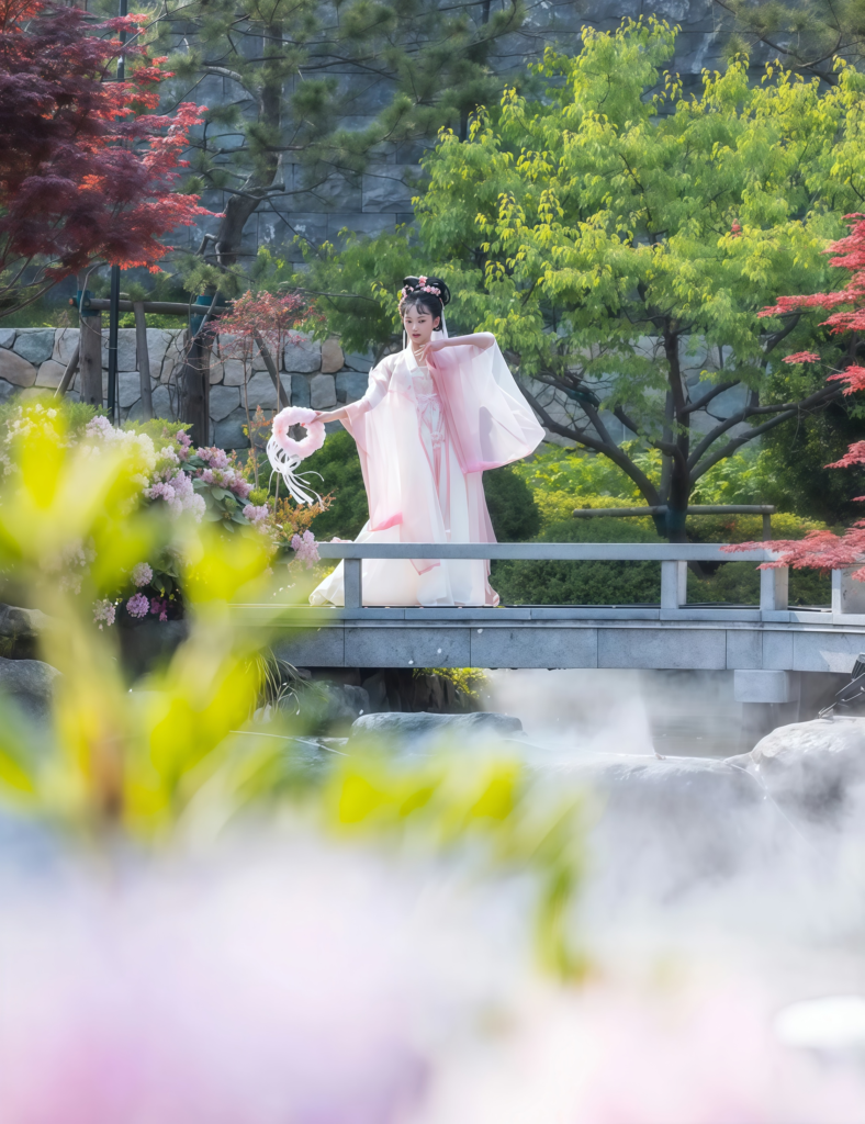 Hanfu trend,Shandong ancient sites, wearing Hanfu,