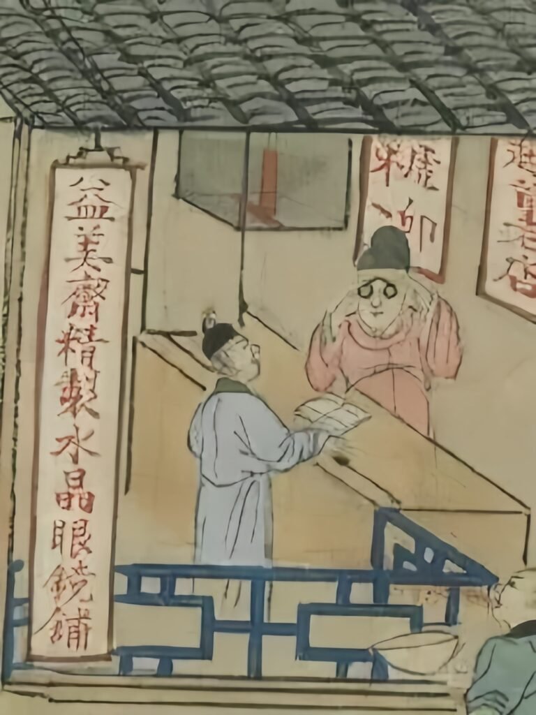 Hanfu with glasses