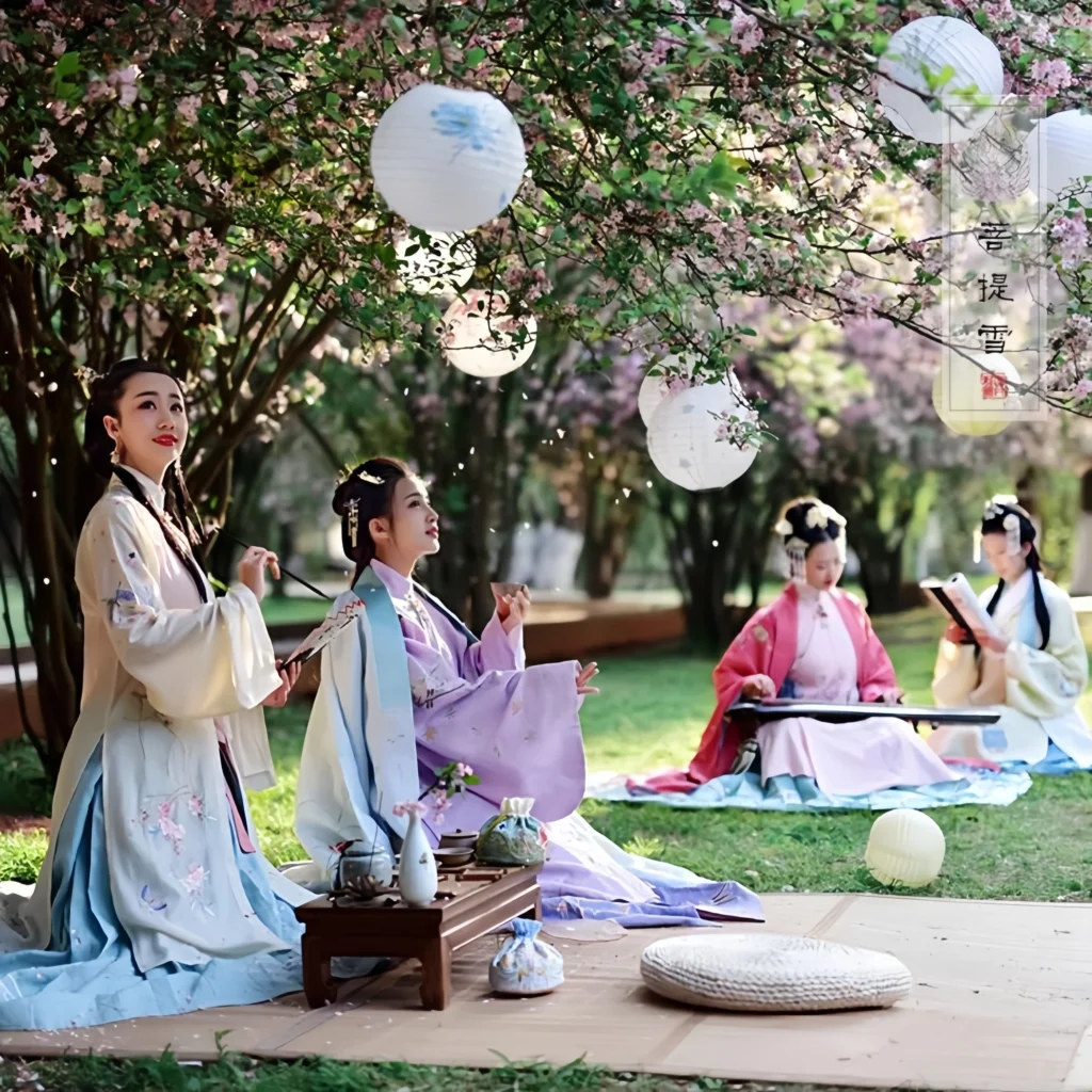 Hanfu flower culture