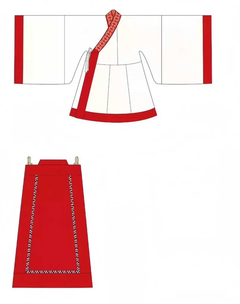 Red Robe Ming Ming Emperor Pibian Attire: Crimson Robe, Crown & Ming Hanfu